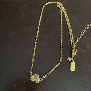Kate Spade Pave knot necklace